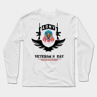 veterans day thank you for your service  army Long Sleeve T-Shirt